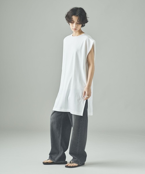 Curensology(カレンソロジー)の「Curensology(カレンソロジー)/NEWタックスリーブTシャツ(Tシャツ/カットソー・レディース・ブラック/ホワイト・FREE)」の10枚目の写真