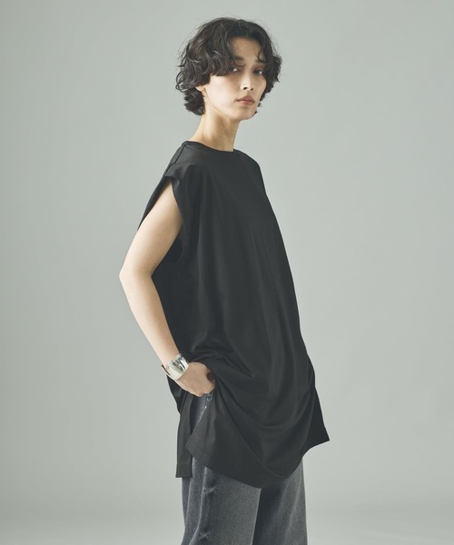 Curensology(カレンソロジー)の「Curensology(カレンソロジー)/NEWタックスリーブTシャツ(Tシャツ/カットソー・レディース・ブラック/ホワイト・FREE)」の14枚目の写真