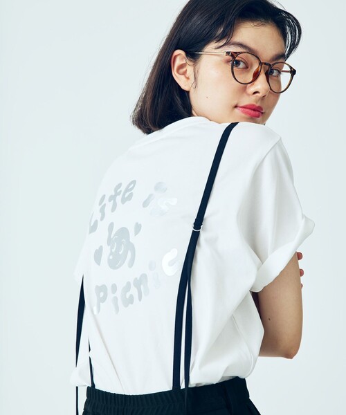 Chocomoo(チョコムー)の「【Chocomoo×ROPE' PICNIC】【接触冷感】アソートTシャツ(Tシャツ/カットソー・レディース・ホワイト系その他/ホワイト系その他2/ホワイト・38)」の1枚目の写真