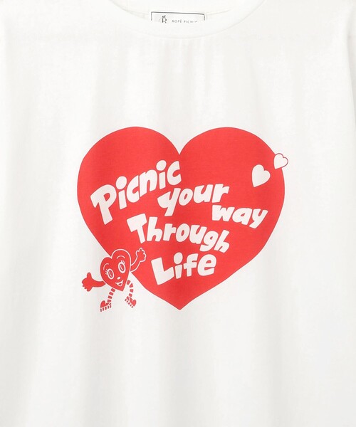 Chocomoo(チョコムー)の「【Chocomoo×ROPE' PICNIC】【接触冷感】アソートTシャツ(Tシャツ/カットソー・レディース・ホワイト系その他/ホワイト系その他2/ホワイト・38)」の7枚目の写真