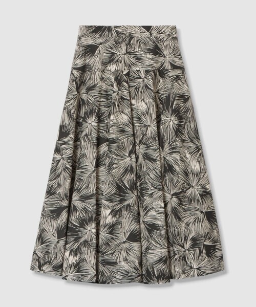 ANAYI フラワーペイントプリント フレアスカート ANAYI フラワーペイントフレアスカート 38 ANAYI フラワーペイント