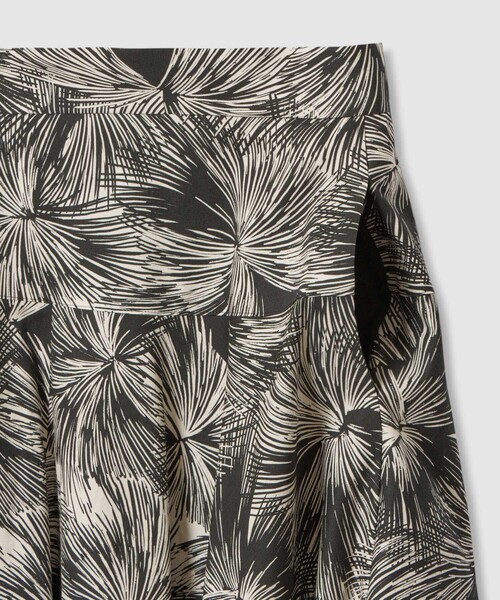 ANAYI フラワーペイントプリント フレアスカート ANAYI フラワーペイントフレアスカート 38 ANAYI フラワーペイント