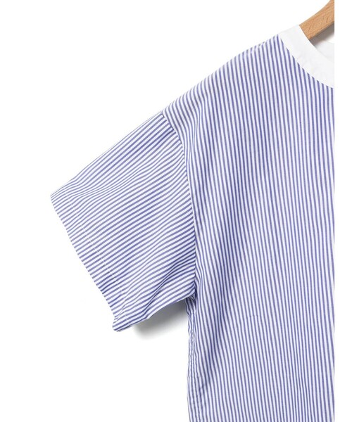 MidiUmi(ミディウミ)の「MidiUmi クレリックストライプシャツ(シャツ/ブラウス・レディース・ライトブルー/ベージュ/ブラック・FREE)」の18枚目の写真