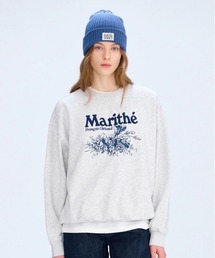 MARITHE + FRANCOIS GIRBAUD（マリテフランソワジルボー）の「FLOWER OVERSIZED SWEATSHIRT（スウェット）」