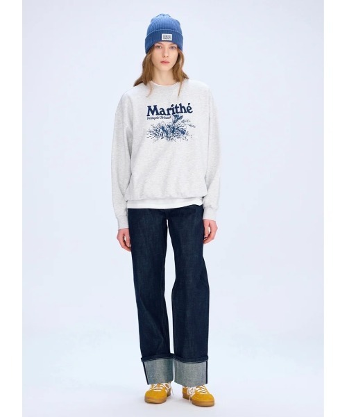 FLOWER OVERSIZED SWEATSHIRT（スウェット）｜MARITHE +