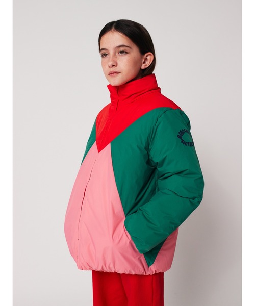 BOBO CHOSES（ボボショーズ）の「Tic Tac Toe color block anorak（ダウンジャケット/コート・キッズ・マルチ・12-13y/8-9y/6-7YEAR/4-5YEAR/2-3YEAR/10-11y）」の2枚目の写真