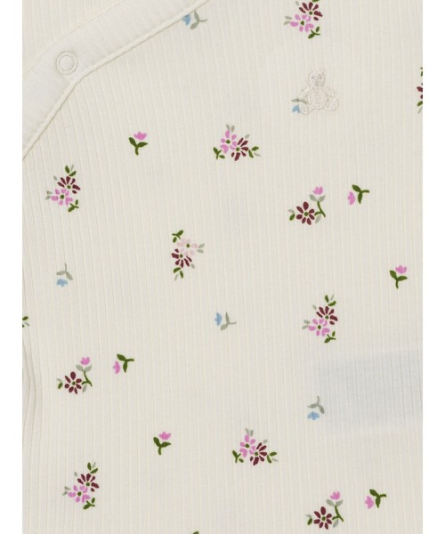 GAP（ギャップ）の「はじめてのお気に入り 細リブ クロスオーバー ボディスーツ (ベビー)（ロンパース・キッズ・ピンク/アイボリー・50cm/60cm/70cm/80ｃｍ）」の6枚目の写真