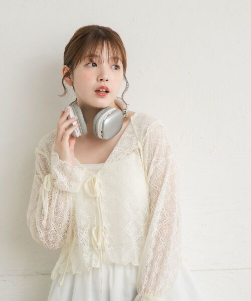 RETRO GIRL（レトロガール）の「レースフーディ（パーカー・レディース・ナチュラル/ブラック・FREE）」の5枚目の写真