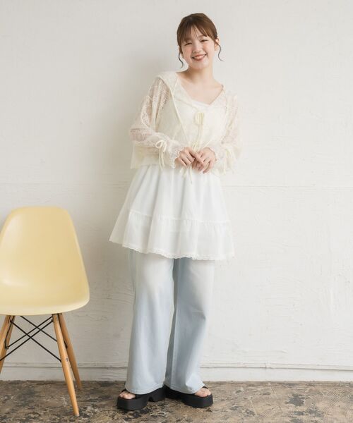 RETRO GIRL（レトロガール）の「レースフーディ（パーカー・レディース・ナチュラル/ブラック・FREE）」の7枚目の写真