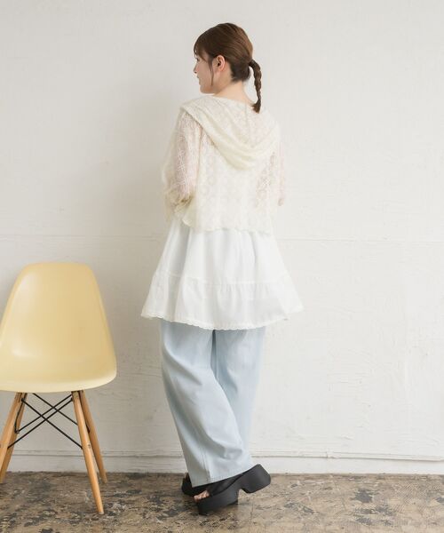 RETRO GIRL（レトロガール）の「レースフーディ（パーカー・レディース・ナチュラル/ブラック・FREE）」の9枚目の写真