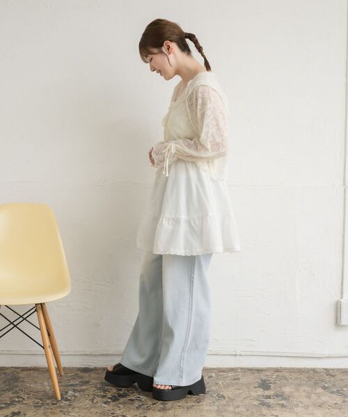 RETRO GIRL（レトロガール）の「レースフーディ（パーカー・レディース・ナチュラル/ブラック・FREE）」の10枚目の写真