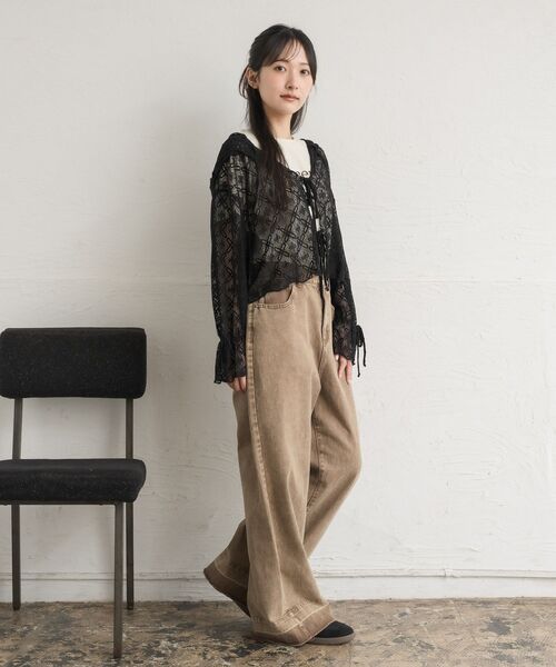 RETRO GIRL（レトロガール）の「レースフーディ（パーカー・レディース・ナチュラル/ブラック・FREE）」の16枚目の写真