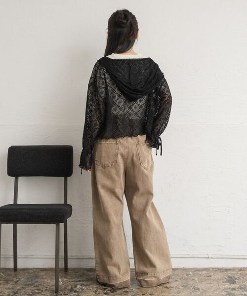 RETRO GIRL（レトロガール）の「レースフーディ（パーカー・レディース・ナチュラル/ブラック・FREE）」の17枚目の写真