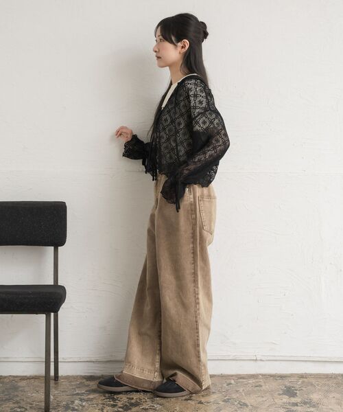 RETRO GIRL（レトロガール）の「レースフーディ（パーカー・レディース・ナチュラル/ブラック・FREE）」の18枚目の写真