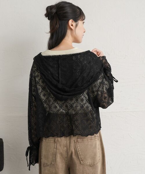 RETRO GIRL（レトロガール）の「レースフーディ（パーカー・レディース・ナチュラル/ブラック・FREE）」の21枚目の写真