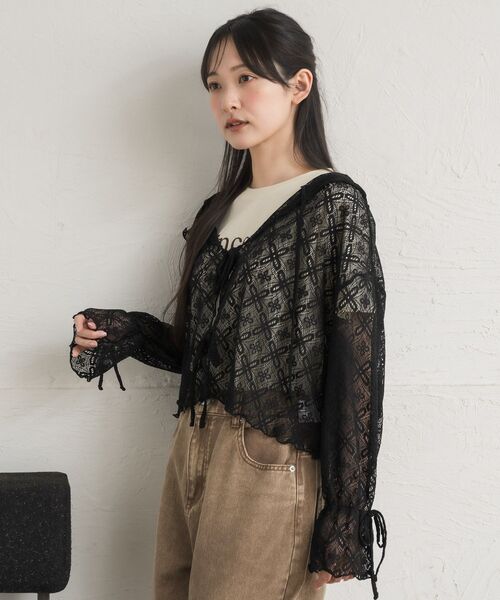 RETRO GIRL（レトロガール）の「レースフーディ（パーカー・レディース・ナチュラル/ブラック・FREE）」の22枚目の写真