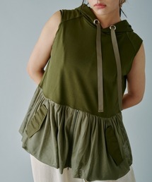 terrace（テラス）の「メッシュバルーン切替ノースリフーディーパーカー（パーカー）」