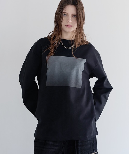 SOCCE(ソーシー)の「コットンポンチサイドスリットプリントロンT(Tシャツ/カットソー・メンズ・ホワイト系2/ブラック系1/ホワイト系1/ブラック系2・M/S/XL/L)」の3枚目の写真