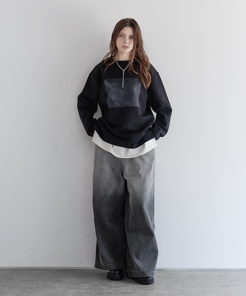 SOCCE(ソーシー)の「コットンポンチサイドスリットプリントロンT(Tシャツ/カットソー・メンズ・ホワイト系2/ブラック系1/ホワイト系1/ブラック系2・M/S/XL/L)」の10枚目の写真