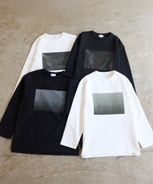 SOCCE(ソーシー)の「コットンポンチサイドスリットプリントロンT(Tシャツ/カットソー・メンズ・ホワイト系2/ブラック系1/ホワイト系1/ブラック系2・M/S/XL/L)」の15枚目の写真