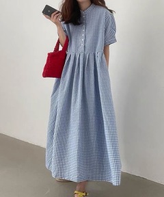 ワンピース herlipto/Kerry Striped Ruffle Dress Kerry Striped Ruffle Dress（ワンピース）｜Her lip to（ハー