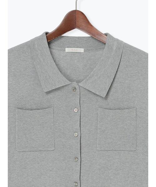 Te chichi（テチチ）の「総針Wポケットスリーブレスポロニット（ニット/セーター・レディース・ブラック/グレー/オフホワイト・F）」の21枚目の写真