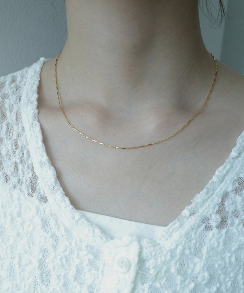 SLOBE IENA(スローブイエナ)の「Theia Jewelry/テイア ジュエリー ツイストチェーンネックレス 82046N0013(ネックレス・レディース・ゴールド・FREE)」の5枚目の写真