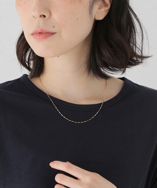 SLOBE IENA(スローブイエナ)の「Theia Jewelry/テイア ジュエリー ツイストチェーンネックレス 82046N0013(ネックレス・レディース・ゴールド・FREE)」の4枚目の写真