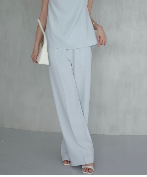 anuans(アニュアンス)の「トリアセテートリラックスパンツ(スラックス・レディース・ブラック/サックスブルー/ベージュ/ネイビー・SMALL/MEDIUM)」の4枚目の写真