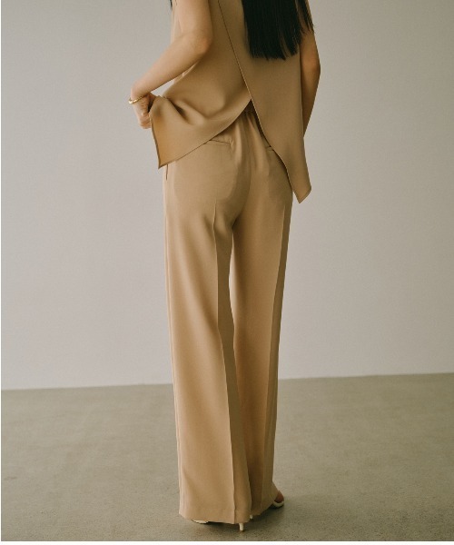 anuans(アニュアンス)の「トリアセテートリラックスパンツ(スラックス・レディース・ブラック/サックスブルー/ベージュ/ネイビー・SMALL/MEDIUM)」の12枚目の写真