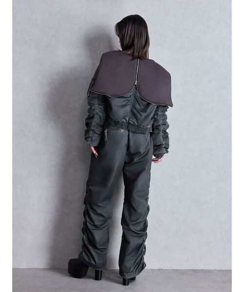 GYDA(ジェイダ)の「pigment processed hoodieブルゾン(ブルゾン・レディース・チャコールグレー/カーキ・FREE)」の6枚目の写真