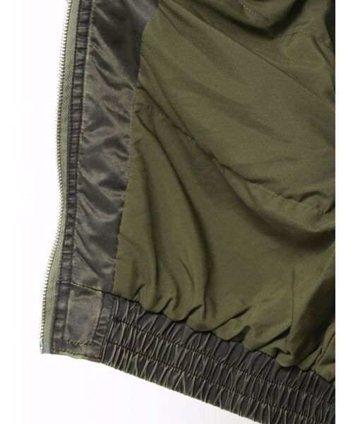 GYDA(ジェイダ)の「pigment processed hoodieブルゾン(ブルゾン・レディース・チャコールグレー/カーキ・FREE)」の13枚目の写真