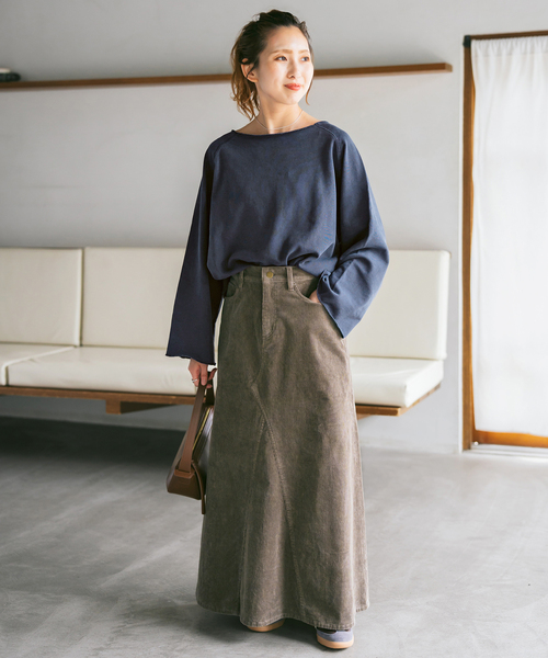 Spick & Span(スピックアンドスパン)の「《追加》SCREEN STARS/スクリーンスターズ 別注 cutoff PO(スウェット・レディース・グレー/ネイビー・FREE)」の4枚目の写真