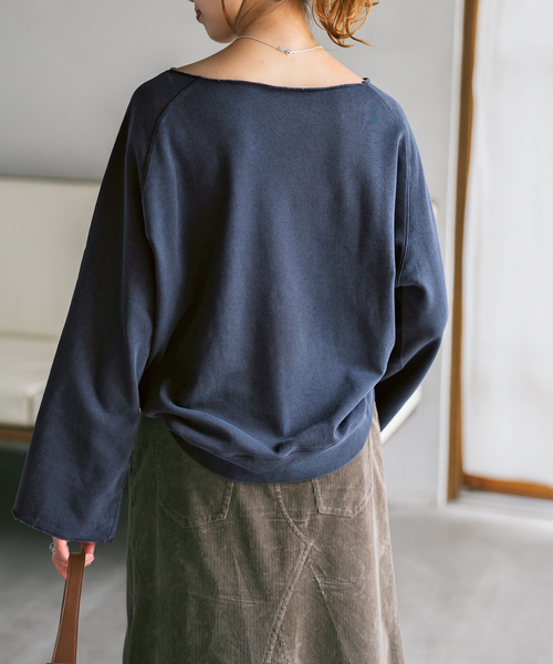 Spick & Span(スピックアンドスパン)の「《追加》SCREEN STARS/スクリーンスターズ 別注 cutoff PO(スウェット・レディース・グレー/ネイビー・FREE)」の13枚目の写真