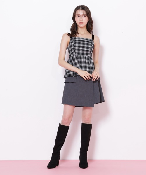 JILL by JILL STUART（ジルバイジルスチュアート）の「◇ラップスカパン（その他パンツ・レディース・グレー/ブラウン系その他/ブラック・MEDIUM/SMALL）」の19枚目の写真