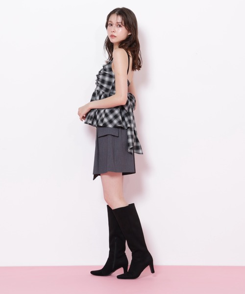 JILL by JILL STUART（ジルバイジルスチュアート）の「◇ラップスカパン（その他パンツ・レディース・グレー/ブラウン系その他/ブラック・MEDIUM/SMALL）」の20枚目の写真