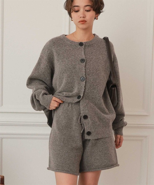 titivate（ティティベイト）の「ショートニットパンツ（その他パンツ・レディース・ブラック/チャコール/ブラウン・L/M）」の10枚目の写真