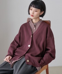 LOWRYS FARM | デコボタンＢＩＧＶカーディガン　 581285(カーディガン/ボレロ)