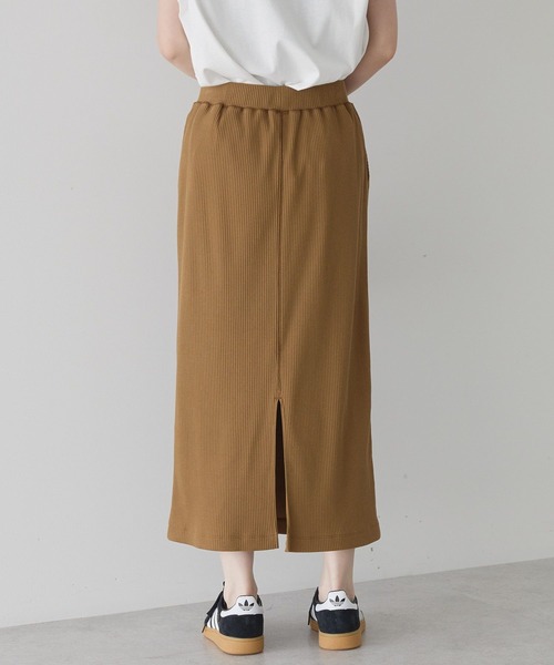 AMERICAN HOLIC（アメリカンホリック）の「針抜きリブナロースカート（スカート・レディース・チャコールグレー/ダークグリーン/ホワイト系その他2/キャメル/ブラック・M/L）」の16枚目の写真