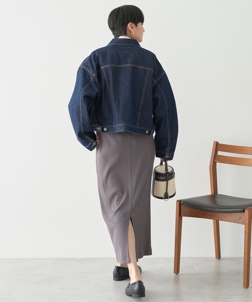 AMERICAN HOLIC（アメリカンホリック）の「針抜きリブナロースカート（スカート・レディース・チャコールグレー/ダークグリーン/ホワイト系その他2/キャメル/ブラック・M/L）」の12枚目の写真