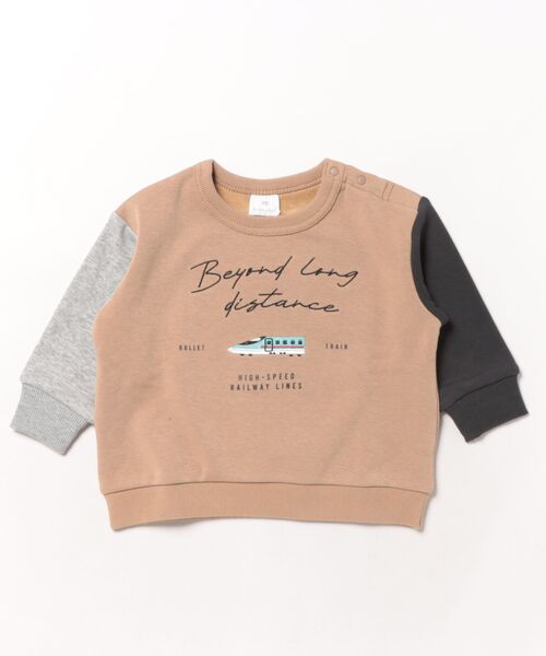 SKAPE（エスケープ）の「ｼﾝｶﾝｾﾝｼｬｷﾞｰﾄﾚｰﾅｰ（スウェット・キッズ・ベージュ/ホワイト・90cm/120cm/110cm/100cm/80ｃｍ/130cm）」の2枚目の写真