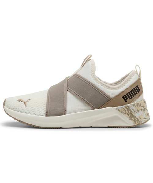 PUMA(プーマ)の「PUMA プーマ ウィメンズ ソフトライド ハルリー スリップオン M ランニング(スニーカー・レディース・ホワイト系その他/ブラック系その他2・24.5cm/24.0cm/23.5cm/26.0cm/25.5cm/25.0cm/23.0cm/22.5cm/22.0cm)」の1枚目の写真