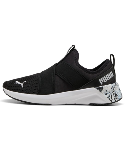 PUMA(プーマ)の「PUMA プーマ ウィメンズ ソフトライド ハルリー スリップオン M ランニング(スニーカー・レディース・ホワイト系その他/ブラック系その他2・24.5cm/24.0cm/23.5cm/26.0cm/25.5cm/25.0cm/23.0cm/22.5cm/22.0cm)」の2枚目の写真