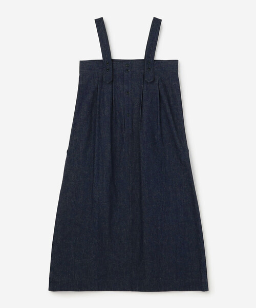 HAVERSACK（ハバーザック）の「HAVERSACK |〈別注〉デニム  ジャンパースカート WOMEN（ワンピース・レディース・インディゴブルー・F）」の3枚目の写真