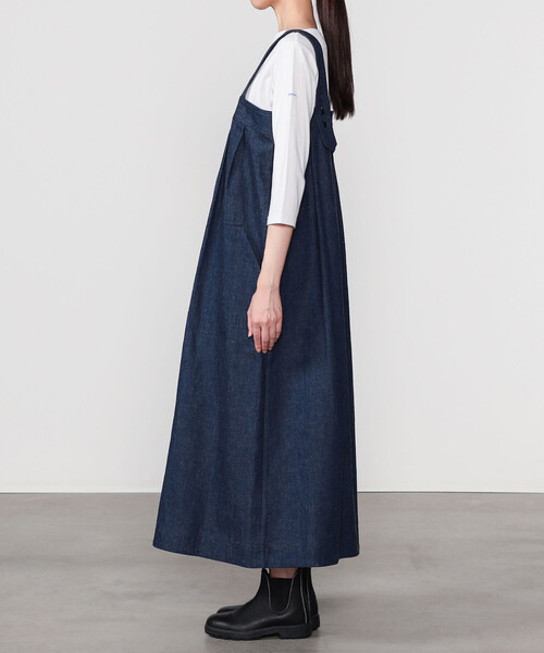 HAVERSACK（ハバーザック）の「HAVERSACK |〈別注〉デニム  ジャンパースカート WOMEN（ワンピース・レディース・インディゴブルー・F）」の10枚目の写真