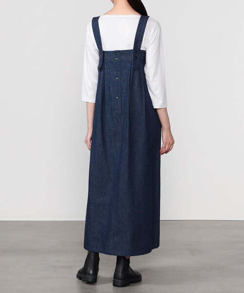 HAVERSACK（ハバーザック）の「HAVERSACK |〈別注〉デニム  ジャンパースカート WOMEN（ワンピース・レディース・インディゴブルー・F）」の12枚目の写真