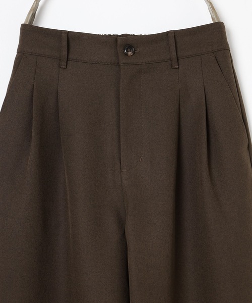 Honeys（ハニーズ）の「ストレートパンツ（股下６４ｃｍ）（スラックス・レディース・ブラック/ヘザーチャコール/ブラウン・SS/S/M/LL/L）」の19枚目の写真