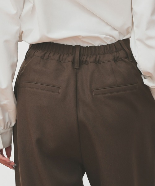 Honeys（ハニーズ）の「ストレートパンツ（股下６４ｃｍ）（スラックス・レディース・ブラック/ヘザーチャコール/ブラウン・SS/S/M/LL/L）」の22枚目の写真