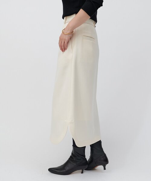 LIVETART（リヴェタート）の「裾ラウンドタイトスカート（スカート・レディース・アイボリー/ブラック・FREE）」の5枚目の写真