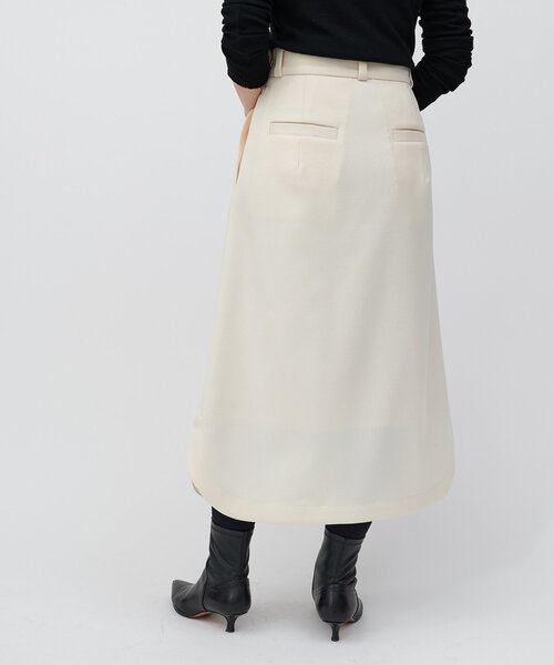 LIVETART（リヴェタート）の「裾ラウンドタイトスカート（スカート・レディース・アイボリー/ブラック・FREE）」の6枚目の写真